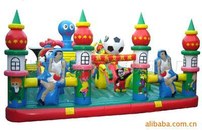 廠家直銷專業生產兒童充氣玩具蹦床、城堡 項城市水寨東方氣模玩具廠供應